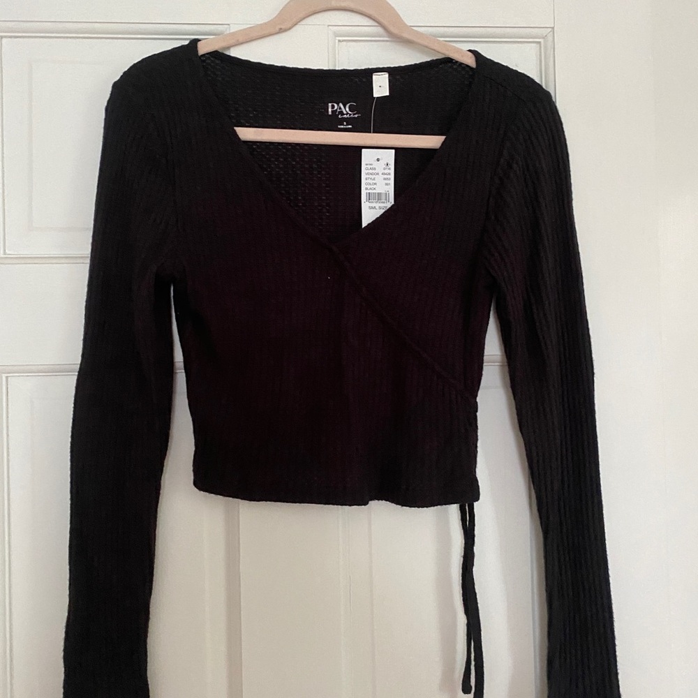 PacSun Waffle Knit crossover top